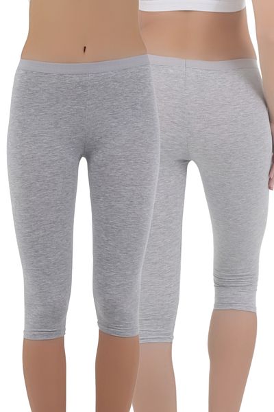 CNT Women's Short Leg Casual Leggings – Black, White, Gray |   S-M, L-Xl