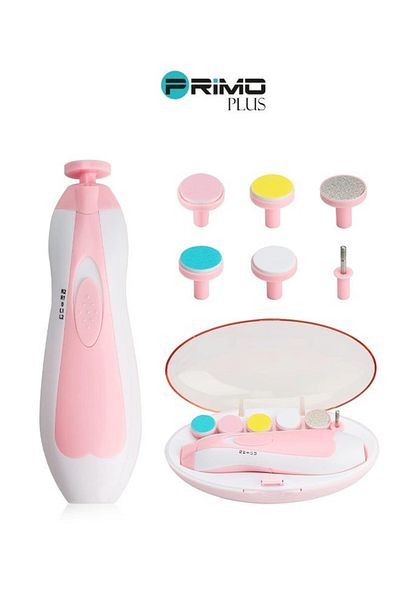 Primo Plus 6 in 1 Electric Nail Trimmer Set with LED Light for Kids