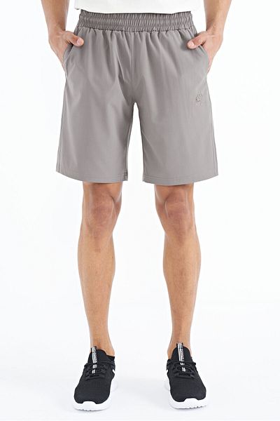 TOMMY LIFE Elastic Men's Shorts with Stone Side Pocket Detail - 81238