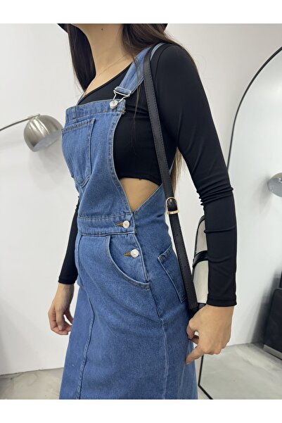 Vovikon Salopetă cu fustă Kn denim - Salopetă rochie Bahçevan