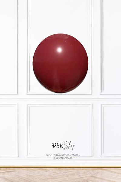 PEKSHOP Retro Deep Red 12 Inch Latex Balloons 10 Pcs