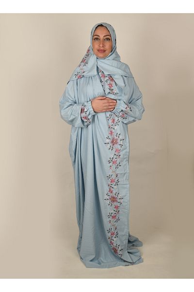 SDD Women's embroidered prayer shawl, wide and comfortable, excellent quality (mishlah/mard)