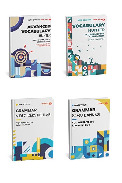 Berk Hoca YDT,YDS,YÖKDİL Vocabulary Hunter & Video Ders Notları & Soru Bankas...