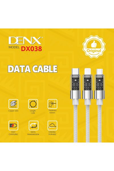 Denx كابل شحن مايكرو يو إس بي DX038