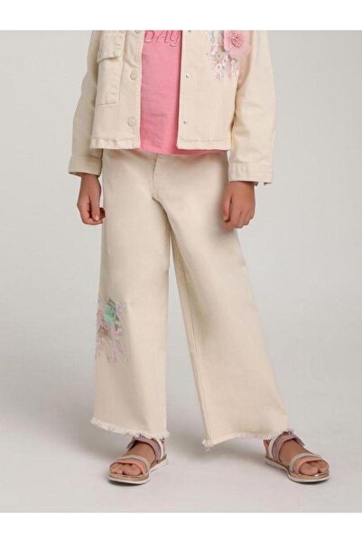 Zekids Τζιν παντελόνι από λάκρα με κέντημα λουλουδιών για κορίτσια