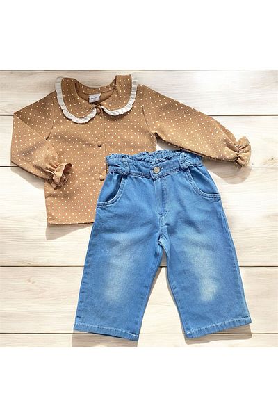 Cicimix Crepe Point Shirt Bollama Jeans Trousers Set 1-4 Years