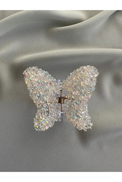 MARAL HAİR ACCESSORİES Full taşlı kelebek model mandal Toka