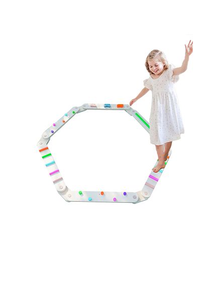 Ma Baby 6 PCS Toddler Wooden Balance Boards, Montessori Balance Beam for Kids Development