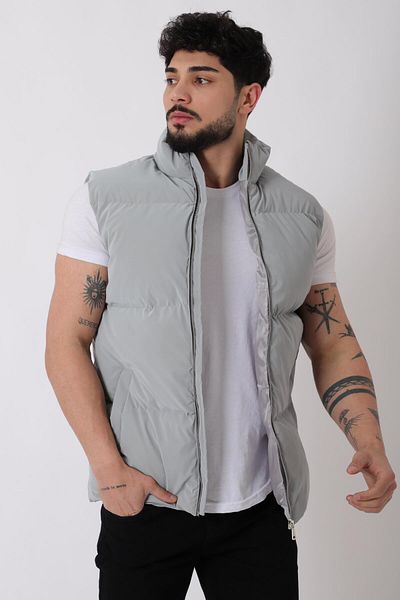 Stilkombin Stand Collar Iron Zipper Nova Vest Vks_60325