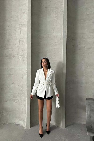 Dip Moda Dipmoda Women Design Snap Button Detailed Blazer Jacket Dpg079