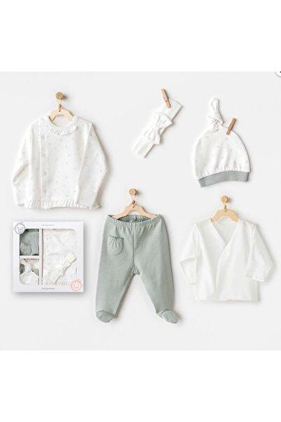 andywawa 5'li Hastane Çıkış Seti Yenidoğan Bebek Için Tam Set