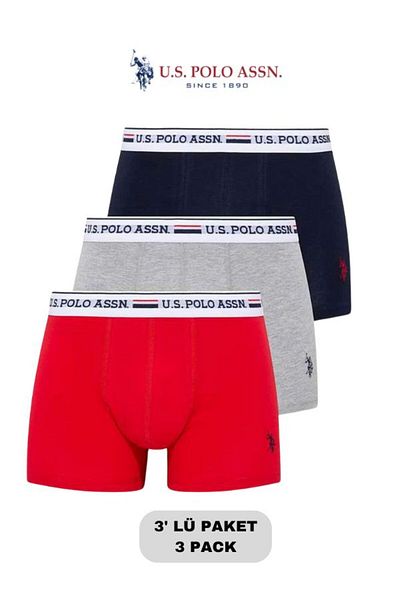 U.S. Polo Assn. Άνδρας, Αδειοδοτημένος, USPA, Σετ Boxer 3 τεμαχίων (Κουτί)