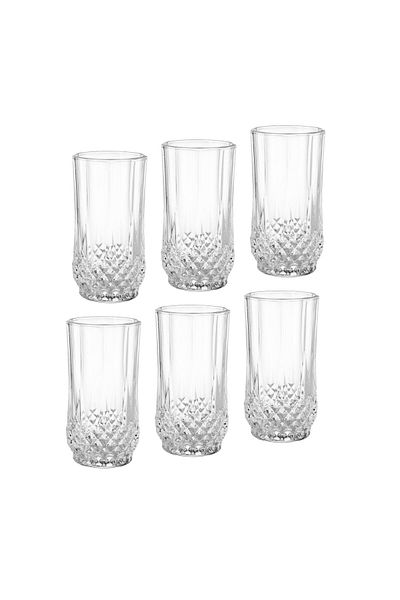 Dania 6-piece glass water cup set