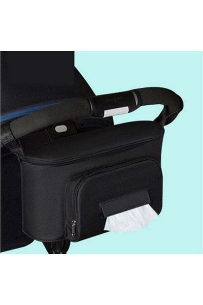 COOYA Baby Stroller Diaper Storage Organizer Bag, Adjustable Straps Fit Most Stroller Bars and Handles