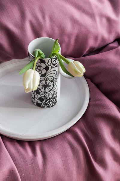 Apricitas HOME Set cuvertură dublă din bambus Ellıe Violet - Husă de pilota
