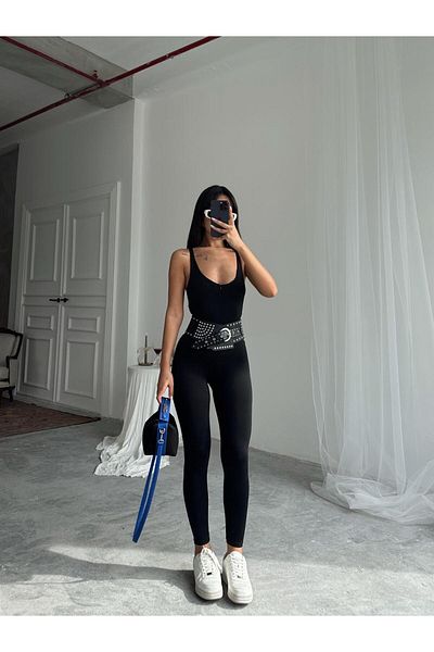 mydukkan.co Zippered Leggings Jumpsuit