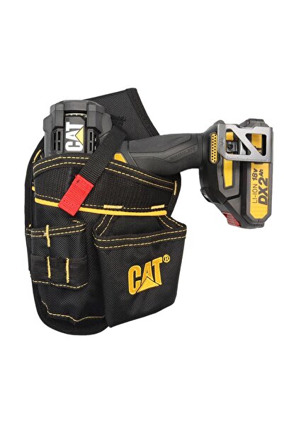 Cat DA980565 Şarjlı Matkap İçin Kemer Askılı Ağır Hizmet Bel Alet Çantası
