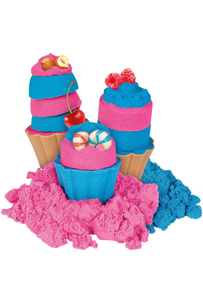 Fancy Genio Kids kinetic sand set 1kg with modelling shapes
