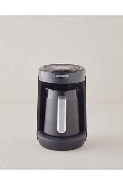 English Home Tkm 6011 Turkish Coffee Black-Chrome Machine with Milk