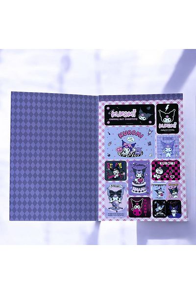 BAK GEL AL Kuromi Tarot and Fortune Telling Themed Sticker Album → Kuromi Sticker Pad Album - Mystic Fortune Telling and Tarot Kole