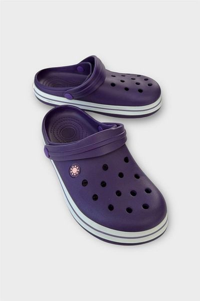 Liger Unisex Comfort Lightweight Medical Nurse Sabo Slippers Purple