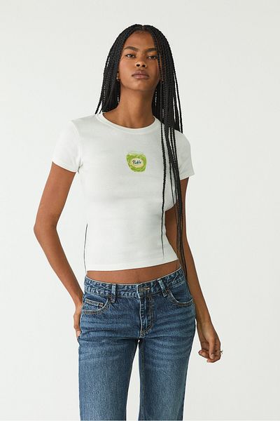 Stradivarius Short sleeve T-shirt with placement print