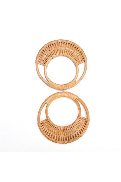 Sultan Ay Model Bamboo Bag Sapi 17 cm - 2 Pieces Cream