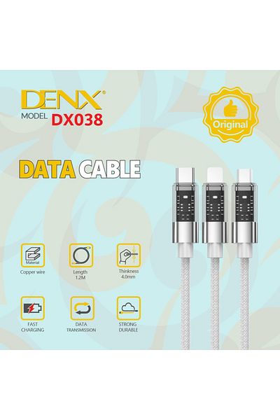Denx كابل شحن مايكرو يو إس بي DX038