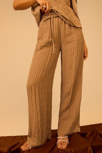 Stradivarius Textured Loose-fitting Trousers Limited Edition