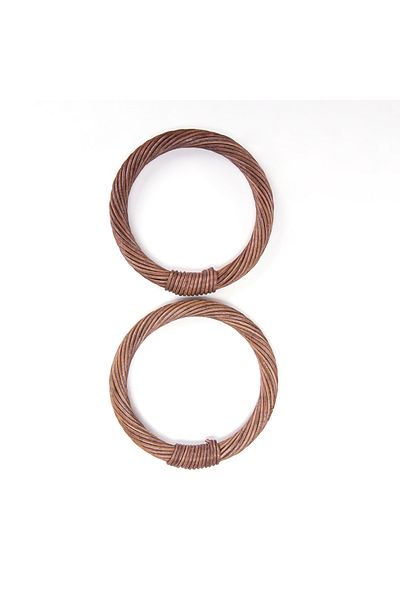 Sultan Brown Rattan Gardening Tender, 10 cm Size, 2 Pieces