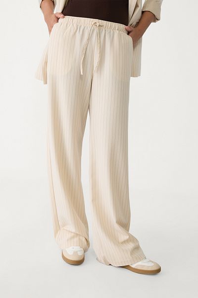 Stradivarius Flowing striped trousers