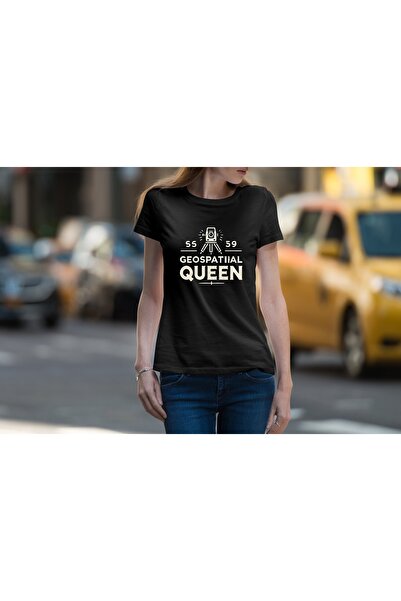 GHAND Geospatial Queen Printed Oversize Unisex 100% Cotton T-Shirt