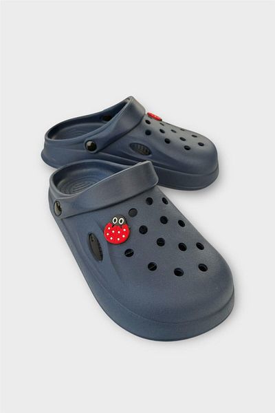 Liger Women's Comfort Buckle Medical Sabo Slippers Dark Blue