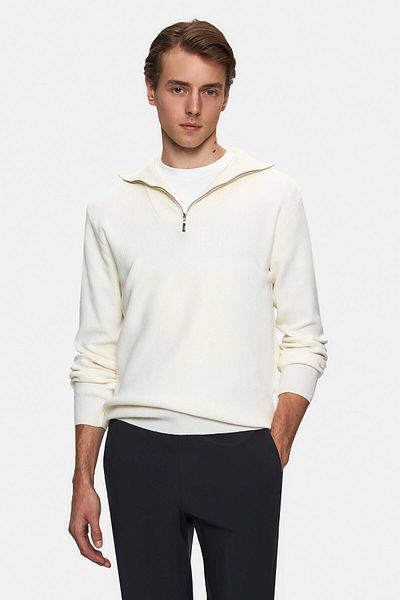 Twn Πλεκτό πουλόβερ Slim Fit Ecru