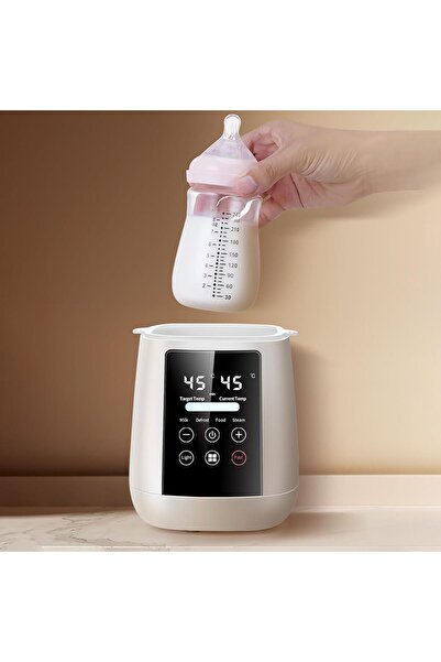 Yelajoy سخان زجاجات، لحليب الأم والحليب الصناعي، مع مؤقت وتحكم دقيق في درجة الحرارة، لجميع الزجاجات، أبيض
