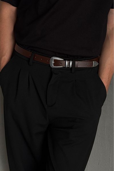 HYMAN Men's 100% Leather Old Money Belt