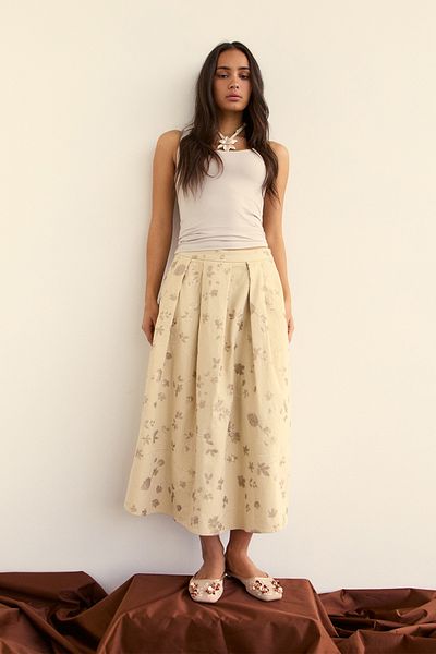 Stradivarius Embroidered Sequinned Layered Skirt Limited Edition
