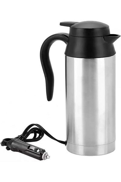 Mob Portable 750ml 12V 90 ward Travel Car Truck Kettle Water Heater Bottle for Tea Coffee Drinking