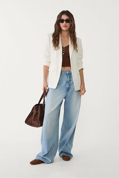 Stradivarius سترة ملائمة مع جيوب