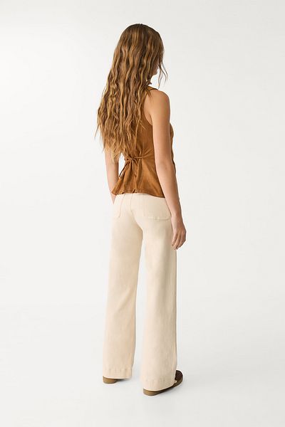 Stradivarius D77 Minimalist trousers with pockets