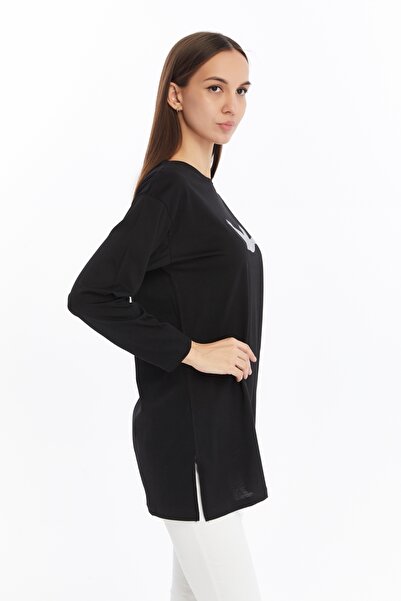 CNR TEKSTİL Bird Printed Tunic