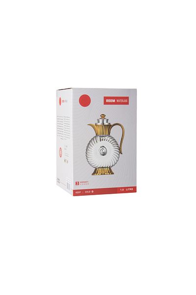 Dania 1.8L Silver Glass Juice Jug