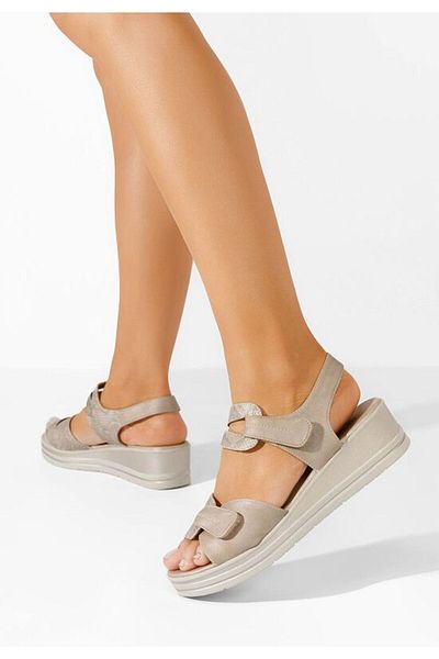 B T Shoes Sandale cu talpa groasa Lalania bej