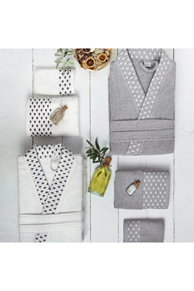 Schafer Home Veluro Banyo Seti 6 Parça-Gri