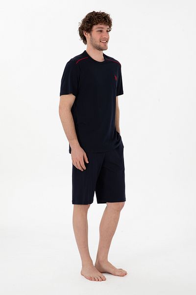 U.S. Polo Assn. Men's Crew Neck Navy Blue Pajama Set 50309804 -Vr033