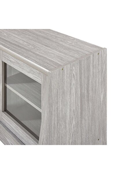 Danube Home Woody TV Unit For TVs Up to 55 Inches - Grey Oak Grey L160xW50xH60cm