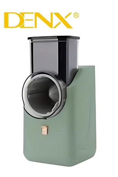 Denx DX2042 - قطاعة خضراوات كهربائية، مبشرة جبن كهربائية قابلة للفصل مع 3 شفرات