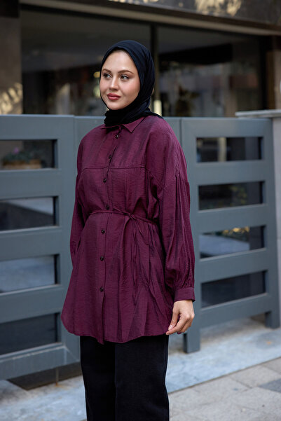 LOCCO Shirt Plum - Waist Tie Woman 
 # # # Title 
 Men's Q 1500 Underwater Clothing Vestido and Q 1325 Underwater Baggy 
 # # # Response 
 Men's Q 1500 Underwater Clothing - Q 1325 Underwater Baggy Vestido