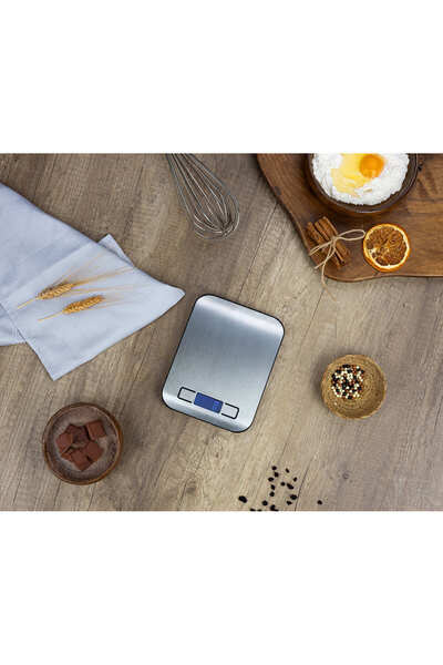 Zilan Ψηφιακή ζυγαριά τροφίμων ZLN2984 Γκρι, χωρητικότητας 5000g, αυτόματο κλείσιμο