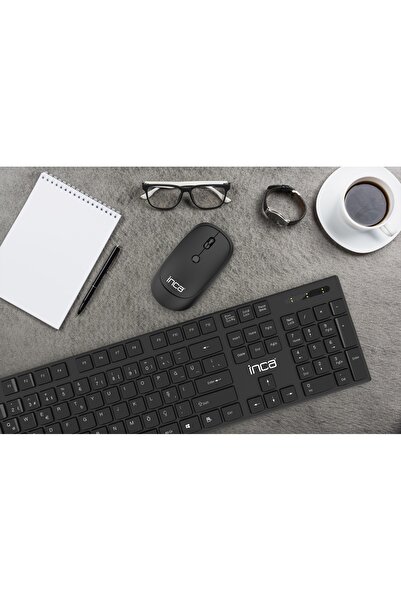 Inca IWS-537 Wireless Slim Design Soft Touch Q Keyboard&Mouse Set